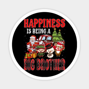 Happiness Is Being A Big Brother Christmas Magnet